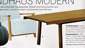 Maly Hoffman Kahleyss Design | Schöner Wohnen: Tisch Achaia - Pressearbeit zur Vorstellung neuer Produkte zur Leitmesse immCologne 2011